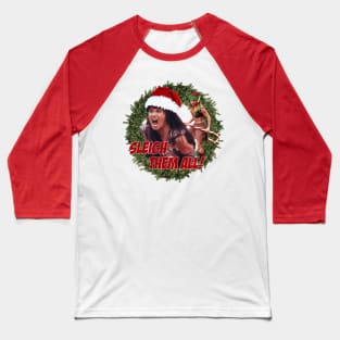 Sleigh Them All Xena & Gabrielle Baseball T-Shirt